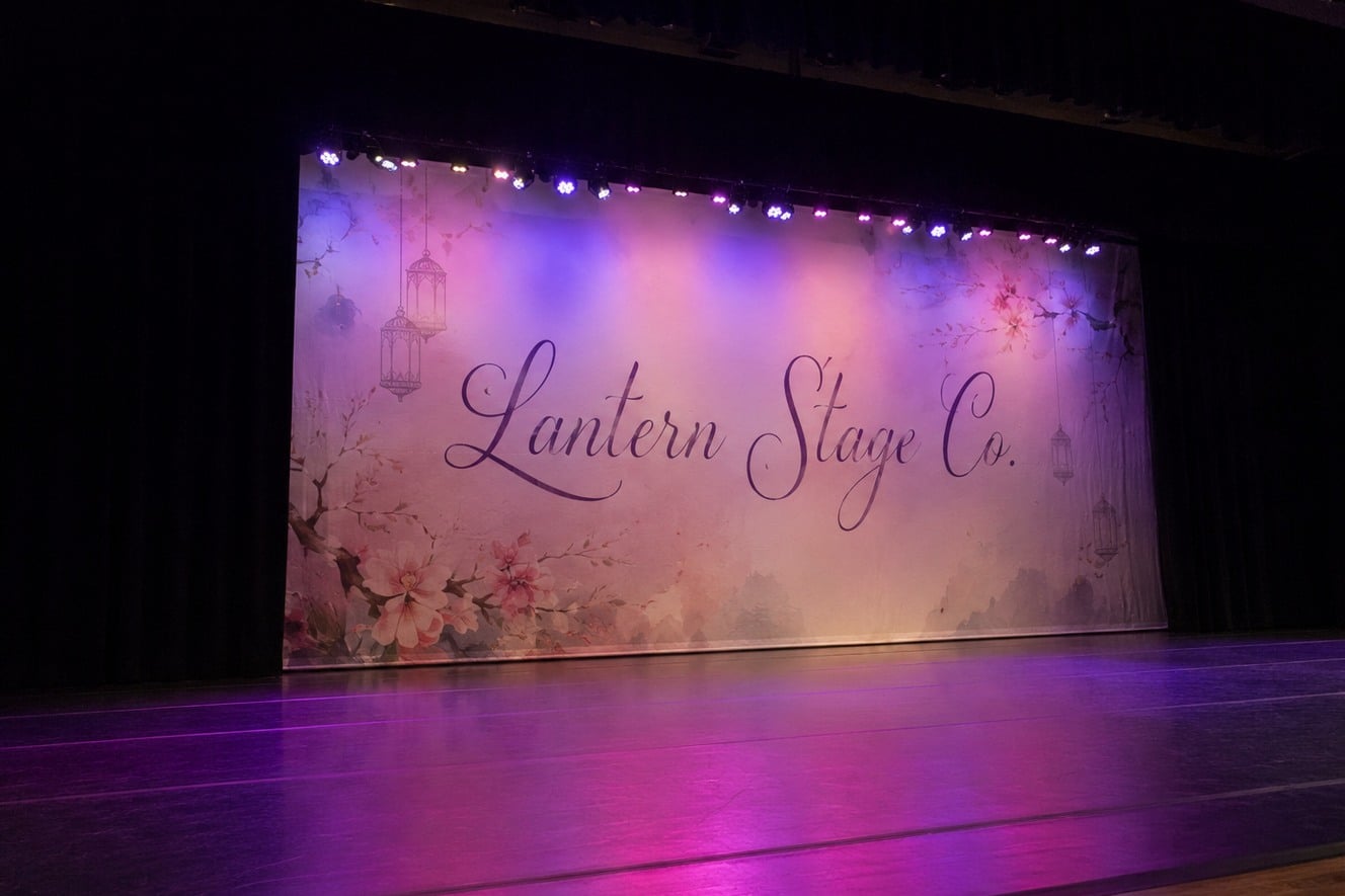 Customized stage scrims for dance and performing arts studios